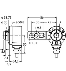 Incremental Hollow Shaft Rotary Encoder