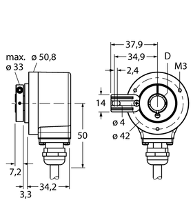 Incremental Hollow Shaft Rotary Encoder
