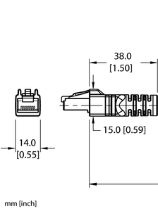 Industrial Ethernet Cable - Front Mount