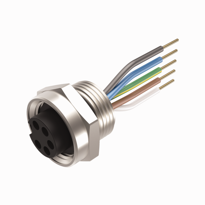 Actuator and Sensor Receptacle - Front Mount (RKF 50-0.2M)