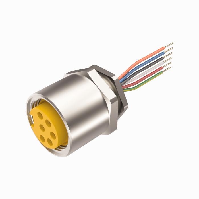 Actuator and Sensor Receptacle - Front Mount (RKF 6B6-0.3M/M20)