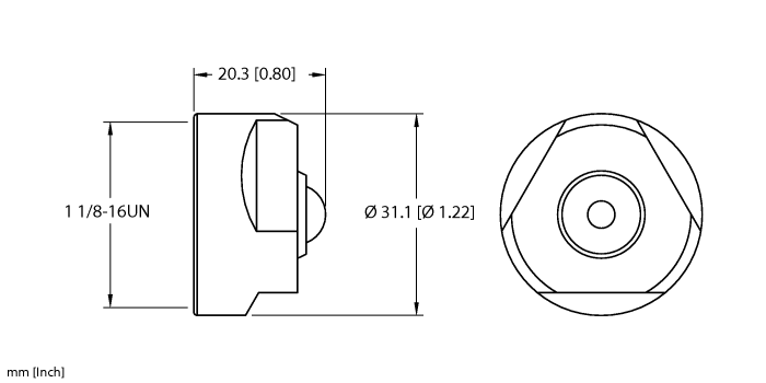Accessory for 1-1/8 - Closure cap (RKFCV-MC)