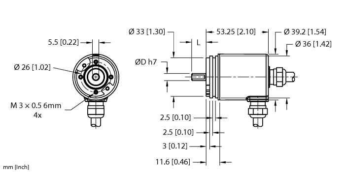 Absolute Shaft Encoder - (RM-99SA0C-5C12S12M-CA1M)