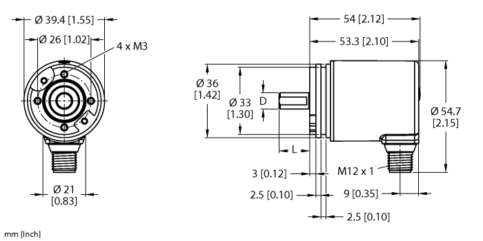 Absolute Shaft Encoder - (RS-180S8S-7AAR-H1151/N0)