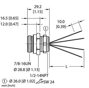 Actuator and Sensor Receptacle - Front Mount