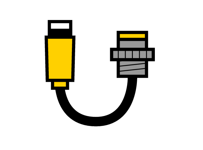 Double-ended Cordset/Receptacle - Male Receptacle to Straight Female Connector (RSFP 60/2KB 4T-0.5/0.5/S1502)