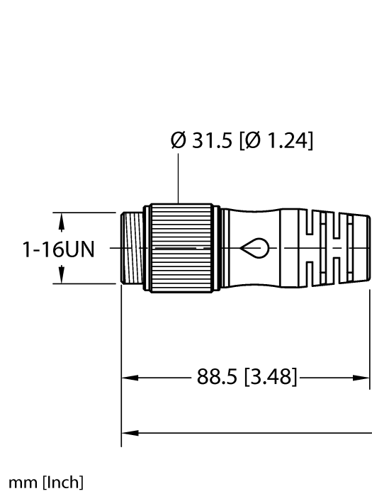 Actuator and Sensor Cable - Extension Cable (RSM RKM 76-0.5M)