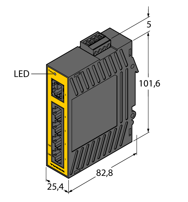 Industrial Ethernet - Unmanaged Switch (SE20-84X-RJ522)