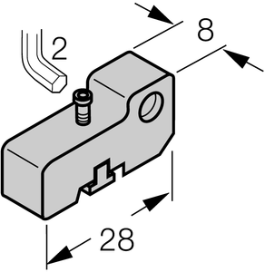 Accessories for Magnetic Field Sensors - Mounting Bracket for SMC Profile Cylinders