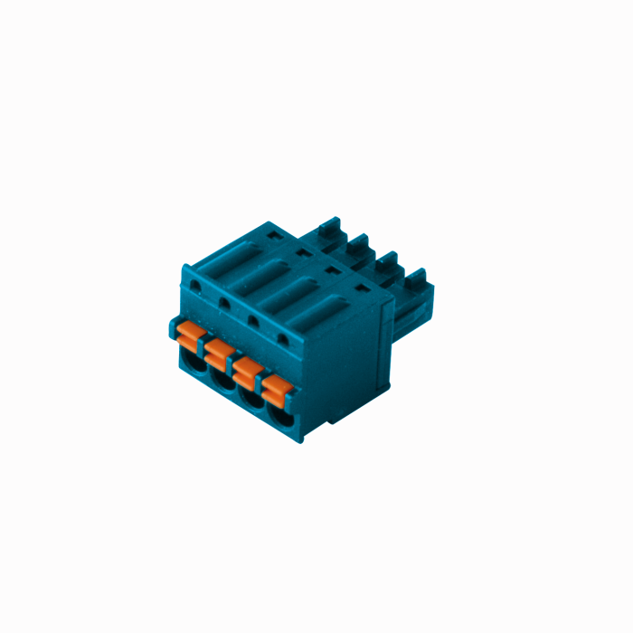 excom I/O System - Set of 16 4-Pin Terminal Blocks, Cage Clamps, Blue (STB16-4RC/1.5-BU)