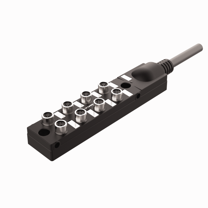 Passive Actuator/Sensor Junction Box, 8 Ports - Extension Cable (TB-8M8M-4-15/S101)