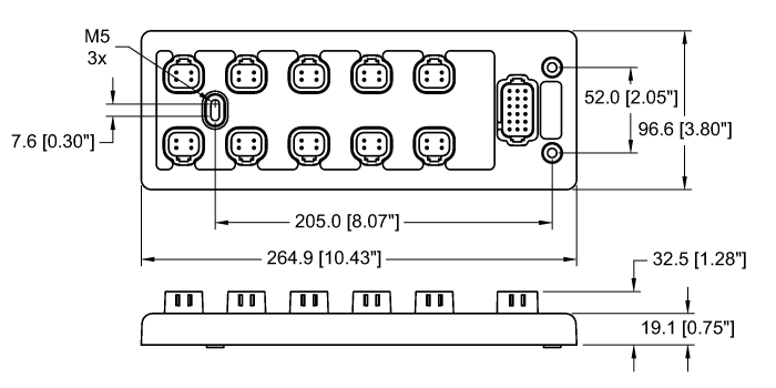 Turck - 4 Digital PNP Inputs, 4 Digital or Analog Inputs (Configurable), and 8 Digital PNP outputs with PWM # TBCJ-D1-4DI-4DIAI-8DOPPWM