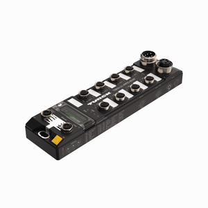Compact Multiprotocol RFID Module for Ethernet - 4 RFID Channels (HF/UHF) and 8 Universal Digital Channels, Configurable as PNP Inputs or 2-A Outputs