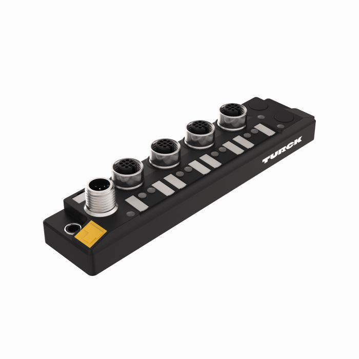 I/O Hub for connection of digital signals to IO-Link Master - 8 Digital Inputs, 4 M12 Ports (TBIL-S4-8DIP)