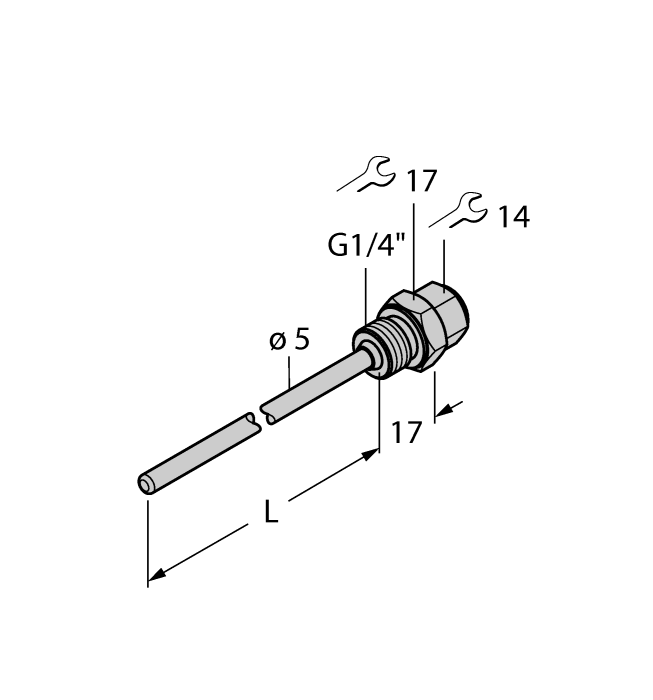 Accessories - Thermowell (THW-3-G1/4-A4-L050)