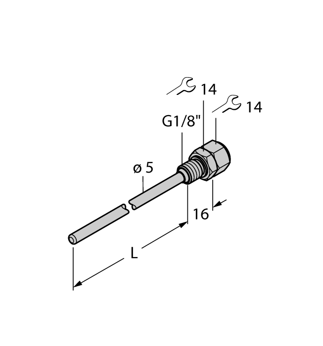 Accessories - Thermowell (THW-3-G1/8-A4-L050)