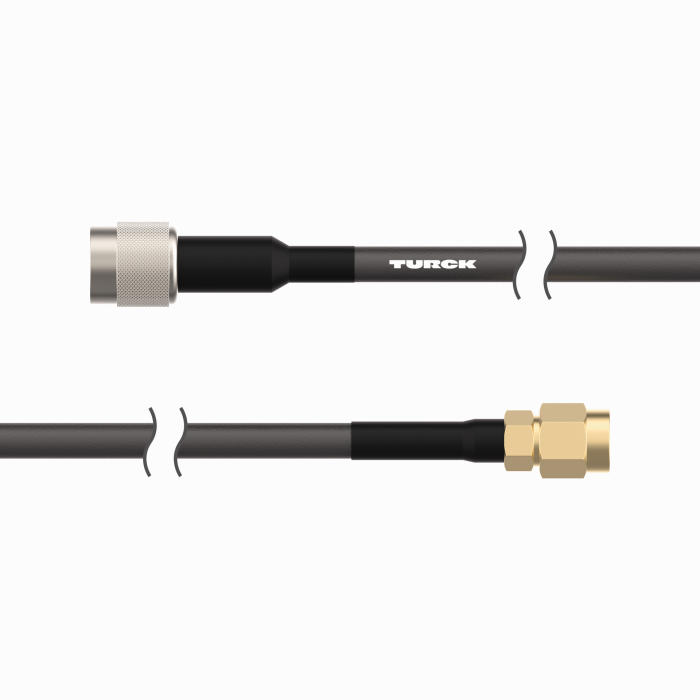 Turck Accessories - Coaxial Cable for Passive UHF Antennas # TN-UHF-CBL-HF240-RPTNC-1-SMA