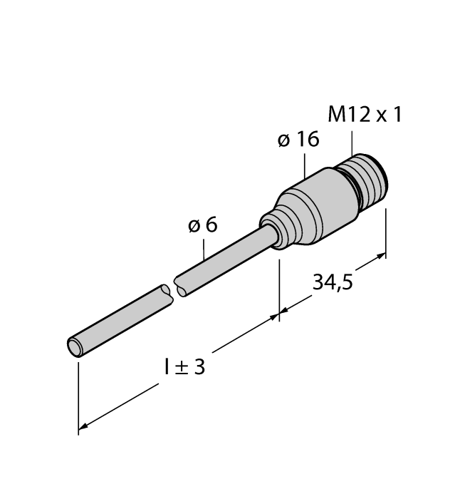Temperature Detection - Probe, Stainless Steel (TPS-206A-CF-H1141-L150)