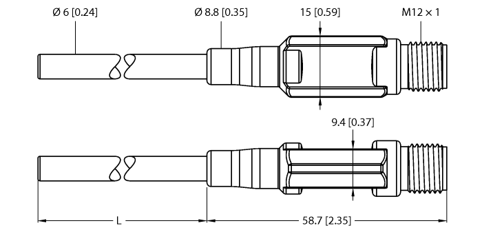 Temperature Detection - With Current Output (TTM150C-206A-CF-LI6-H1140-L400)