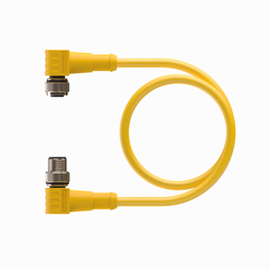 Double-ended Cordset - Right angle Female Connector to Right angle Male Connector