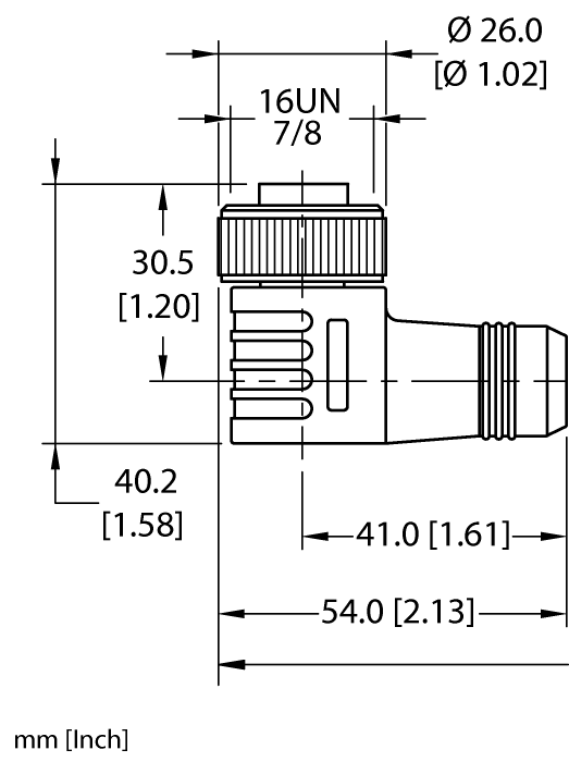 Actuator and Sensor Cable - Connection Cable (WKM 36-2M)
