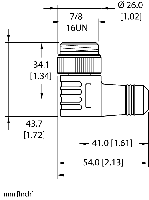 Actuator and Sensor Cable - Connection Cable (WSM 56-0.7M)