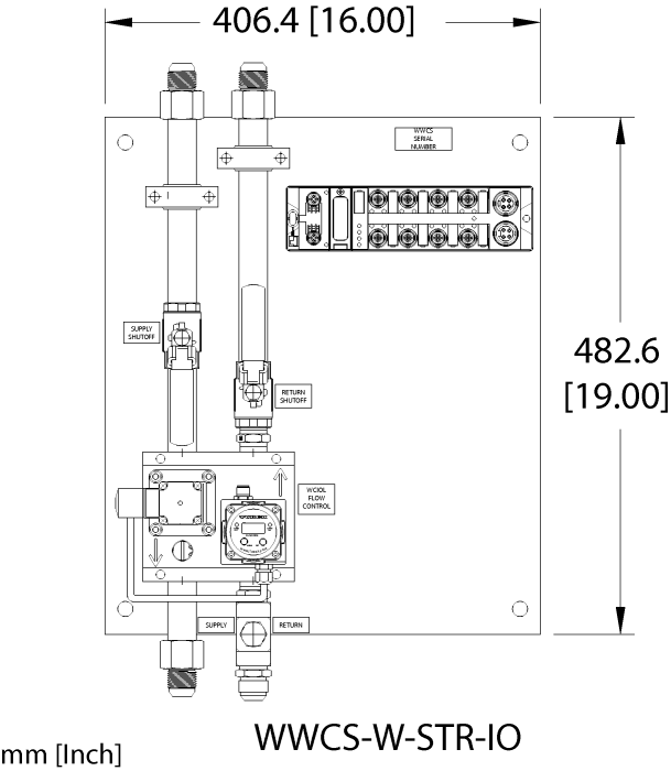 Weld Water Control System with Water Control - Includes IO-Link Master. Straight Configuration (WWCS-W-STR-IO)