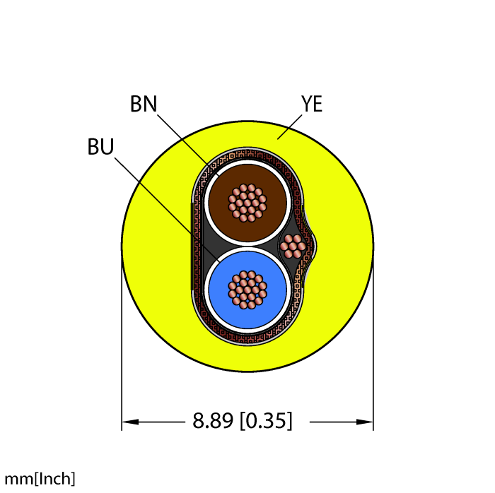 Fieldbus Technology Cable - Reelfast™ Bulk Cable (YEL,PVC,2X18,S-FDB,ITCERDB,MS40,FF)