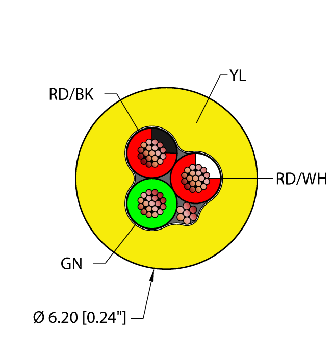 Instrumentation Tray Cable - Reelfast™ Bulk Cable (YEL,PVC,3X18,S-DF,ITC)