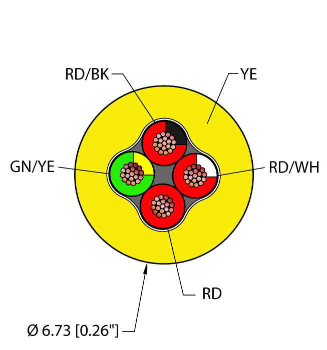 Instrumentation Tray Cable - Reelfast™ Bulk Cable (YEL,PVC,4X18,ITC)